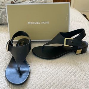 Michael Kors London Thong Black Sandal